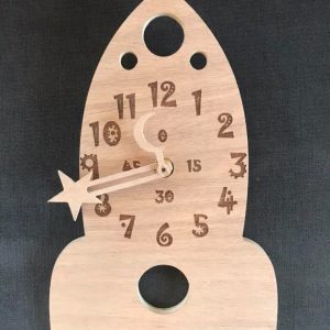 Horloge Fusée graver au laser