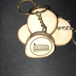 Porte clé Fort Boyard en bois graver au laser