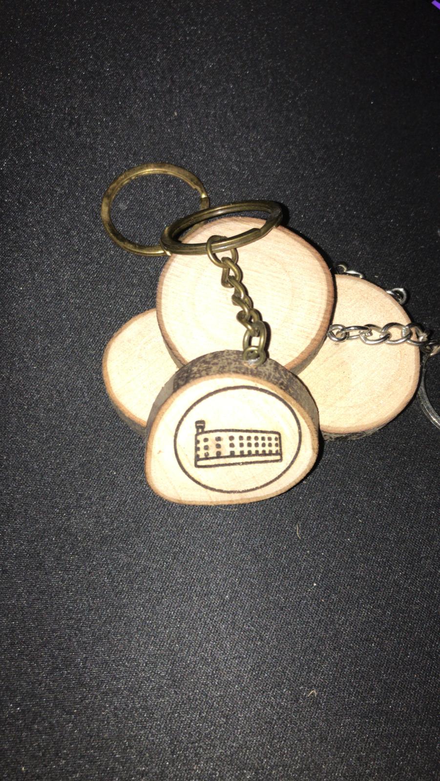 Porte clé Fort Boyard en bois graver au laser