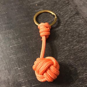 Porte Clés Pomme de Touline 2cm Orange