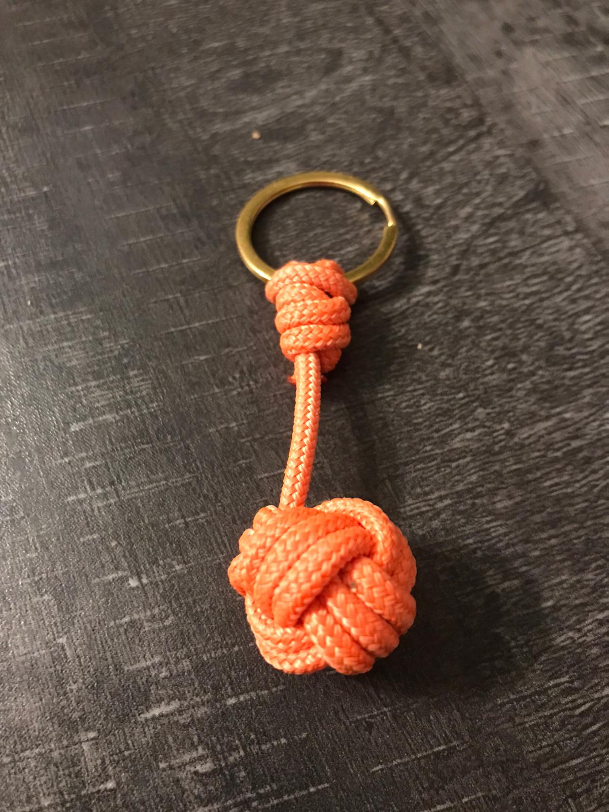 Porte Clés Pomme de Touline 2cm Orange